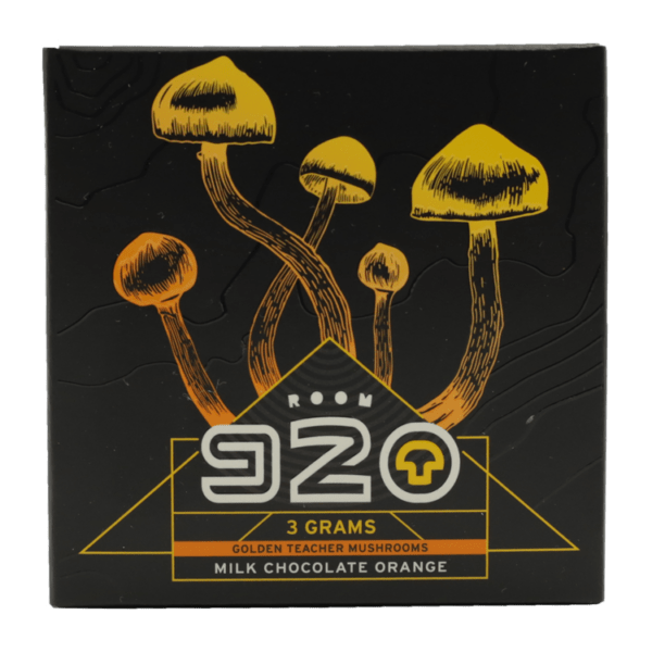 Room 920 - Mushroom Chocolate Bar - Milk Chocolate Orange - 3 grams | Buy Magic Mushrooms Canada