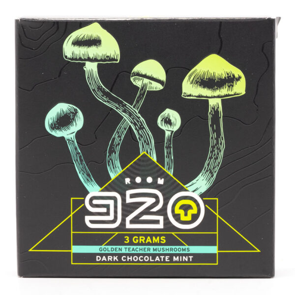 Room 920 - Mushroom Chocolate Bar - Dark Chocolate Mint - 3 grams | Buy Magic Mushrooms Canada