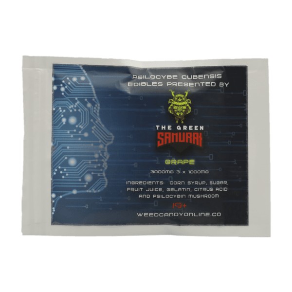 The Green Samurai - Shroom Gummies - Grape - 3g | Buy Magic Mushrooms Canada